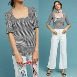 The Fifth Label Portia Stripe Square Neck Top Small